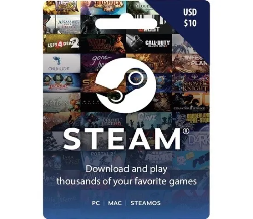 PC STEAM GIFT CARD 10